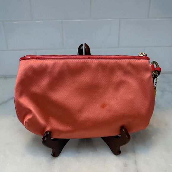 Coach Amanda Sateen Horse & Carriage Large Wristlet Clutch Bag - Picture 5 of 16